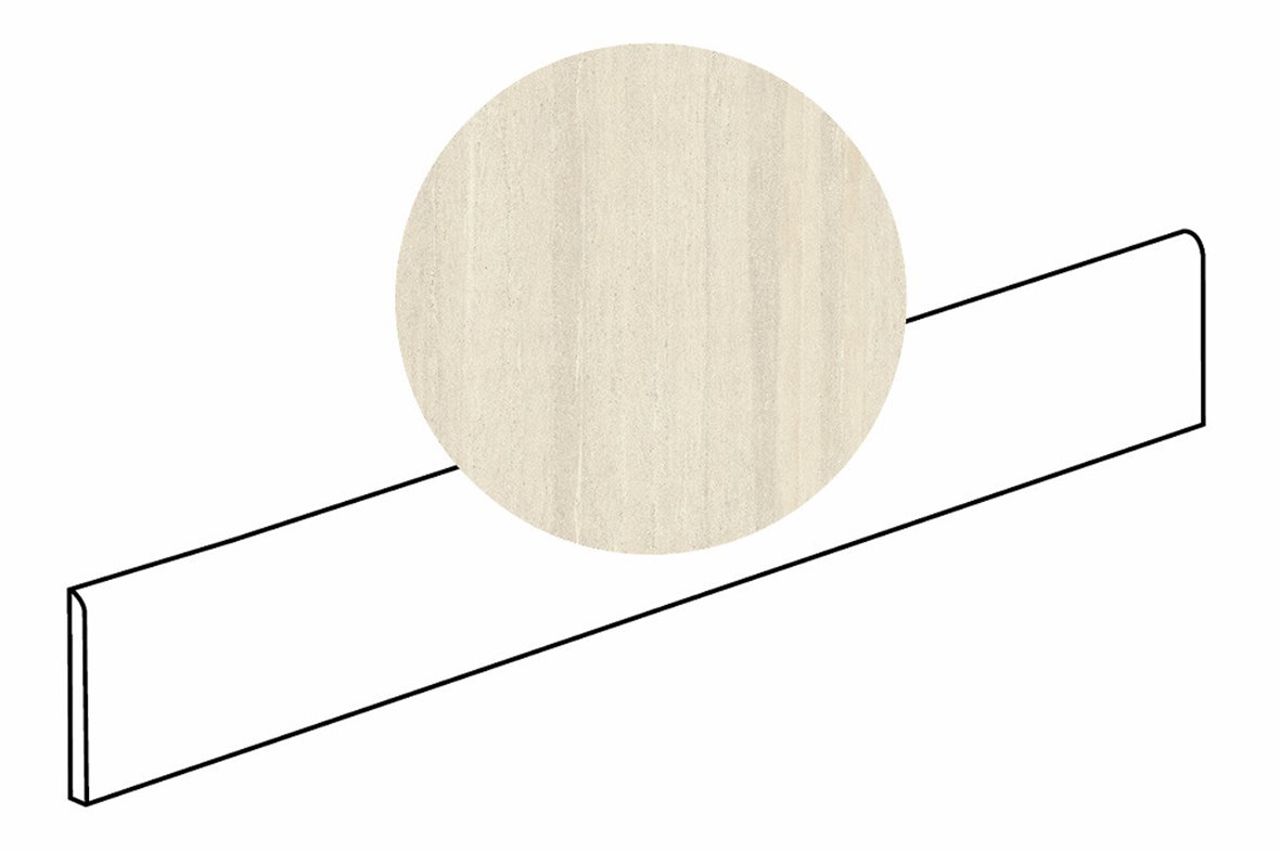 LPC Odyssey lasitettu jalkalista 6X120 05 Borgogna tasapintainen matta keskitumma beige kivi