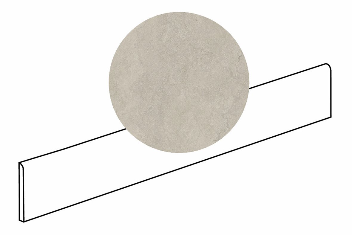 LPC Odyssey lasitettu jalkalista 6X120 07 Fossil tasapintainen matta tumma beige kivi