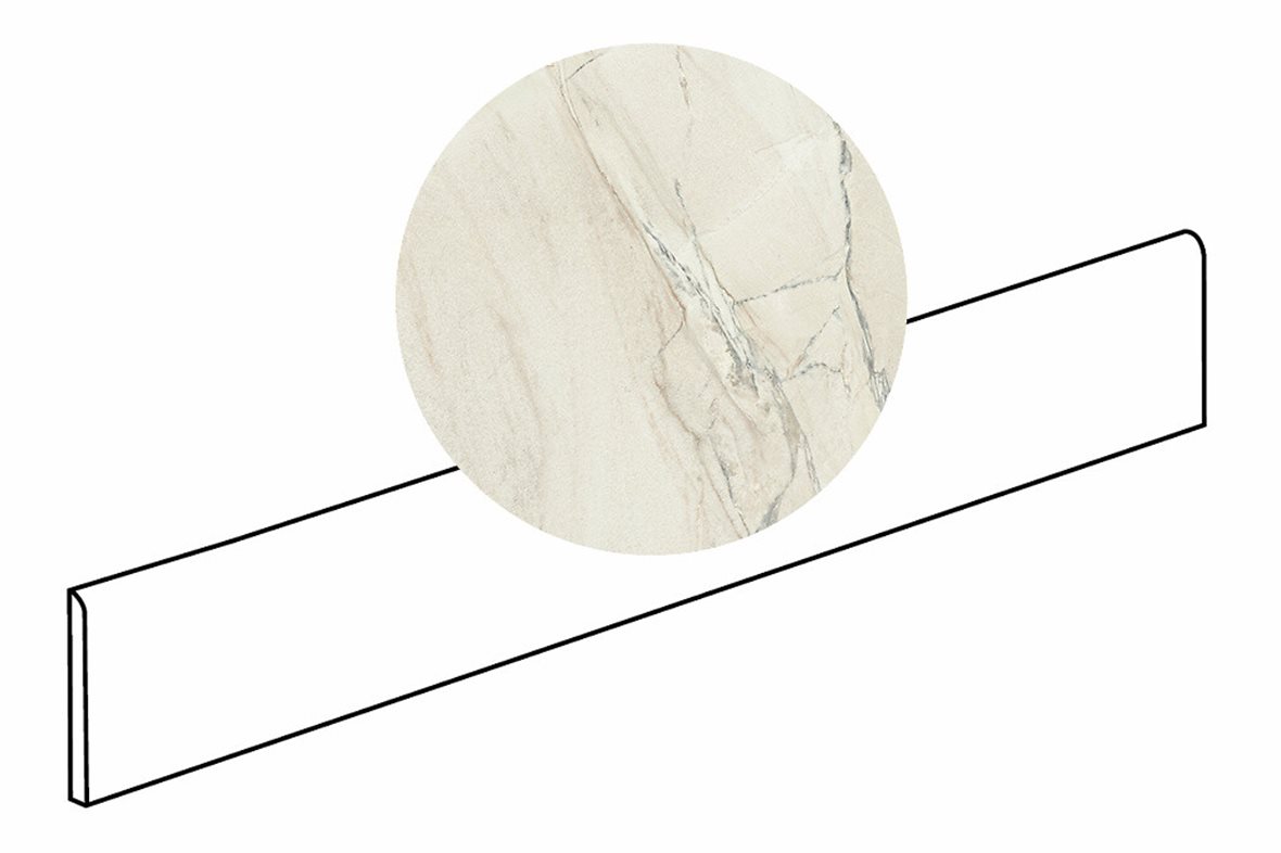 LPC Odyssey lasitettu jalkalista 6X120 06 Macauba tasapintainen matta keskitumma beige kivi