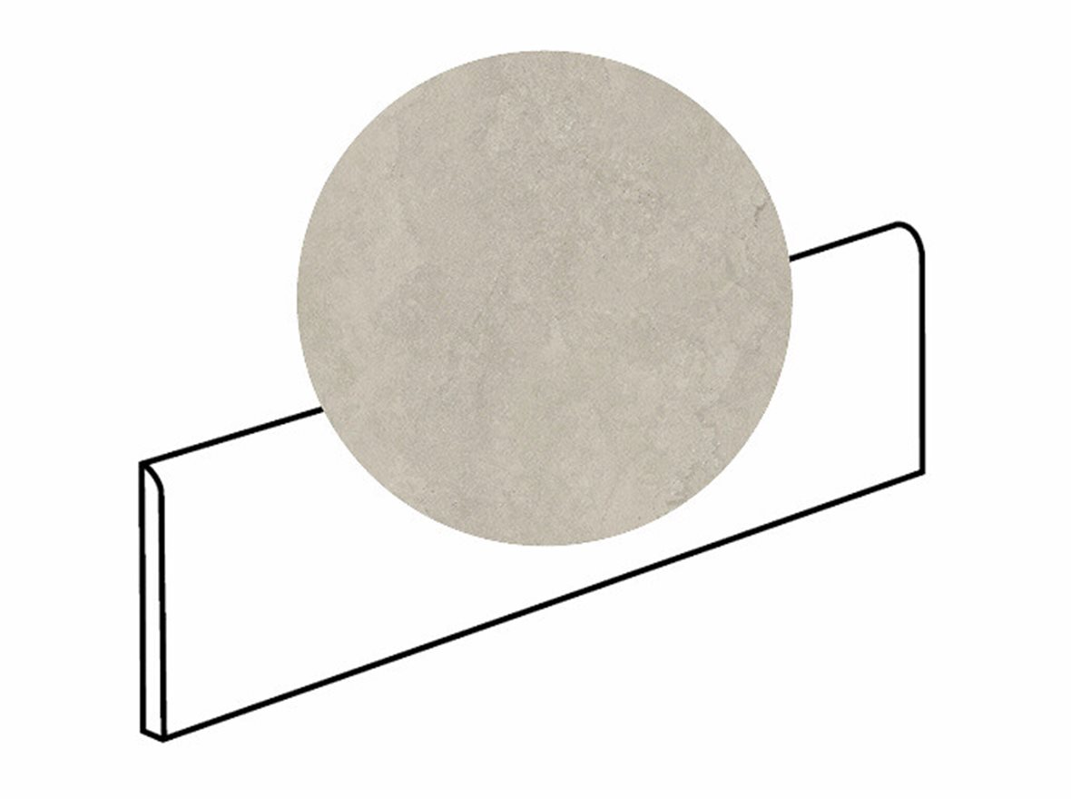 LPC Odyssey lasitettu jalkalista 6X60 07 Fossil tasapintainen matta tumma beige kivi