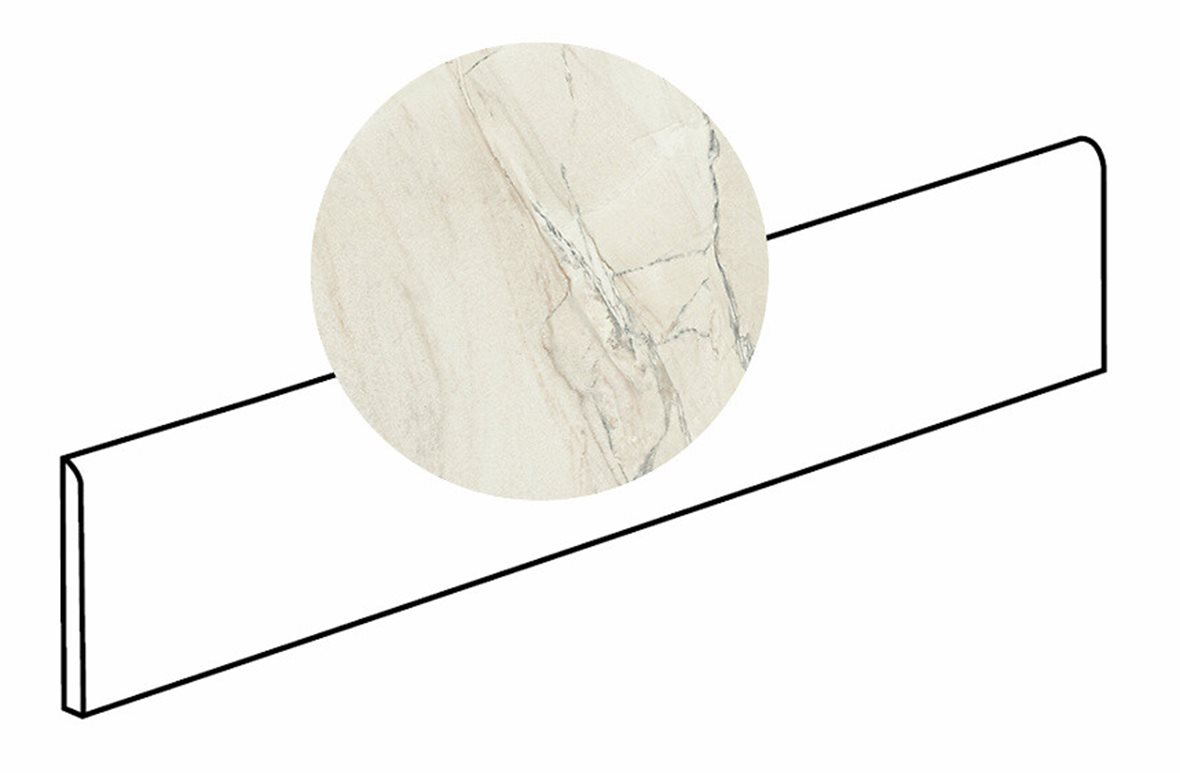 LPC Odyssey lasitettu jalkalista 6X90 06 Macauba tasapintainen matta keskitumma beige kivi