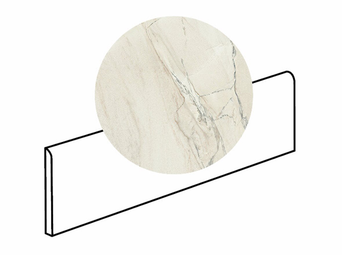 LPC Odyssey lasitettu jalkalista 6X60 06 Macauba tasapintainen matta keskitumma beige kivi