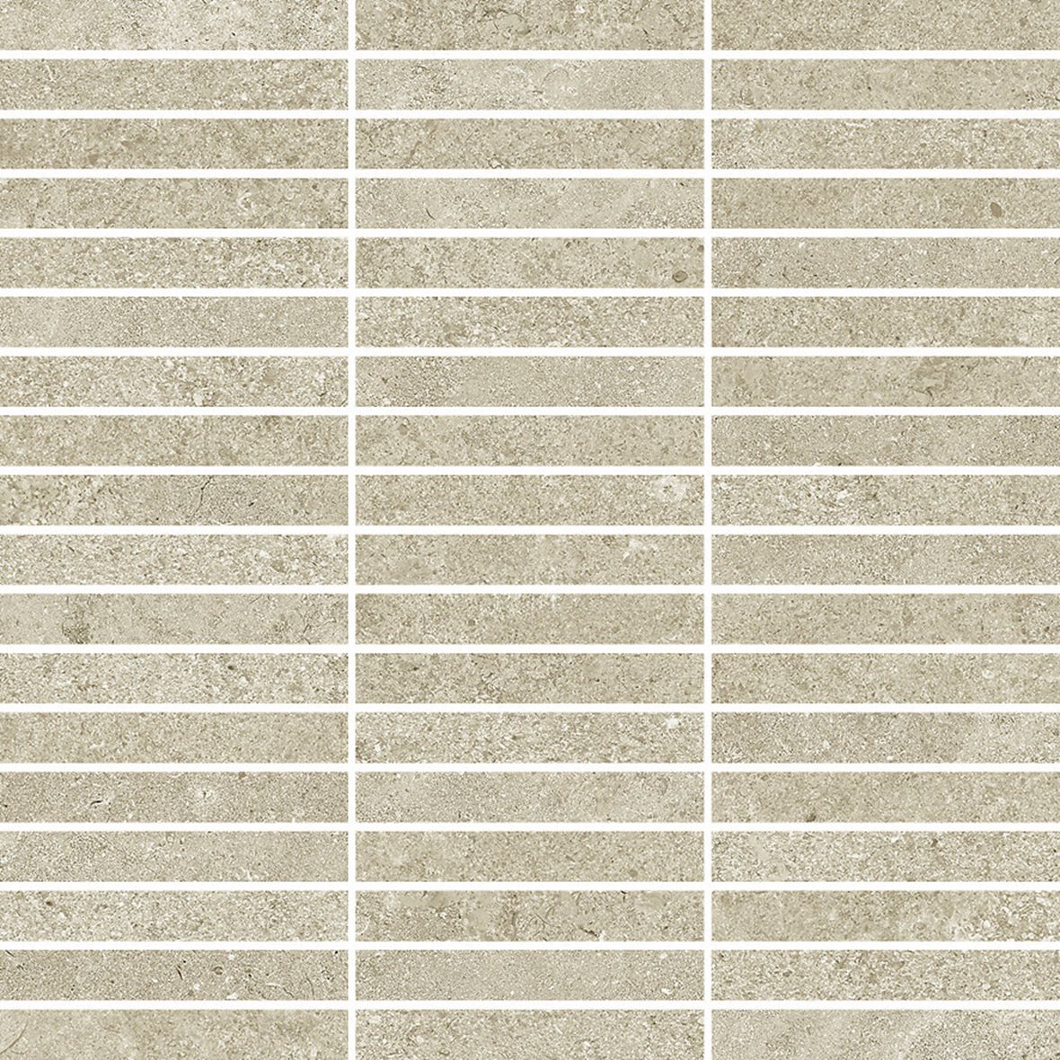 LPC Geo Re60 lasittamaton porcelanato mosaiikki seinälaatta lattialaatta 1,5X9,6 02 Powder tasapintainen silotettu matta keskitumma beige kivi