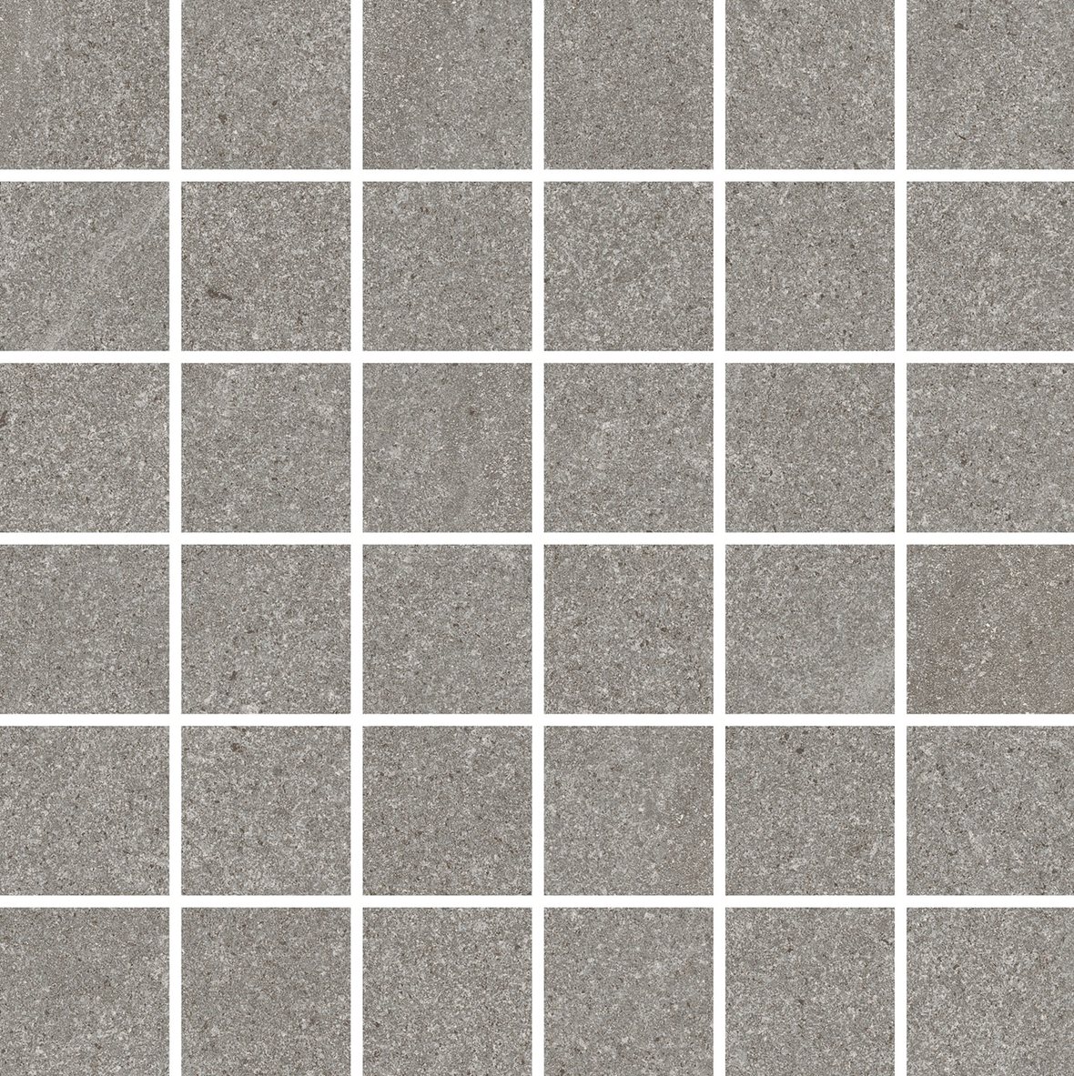 LPC Alvaro lasitettu porcelanato mosaiikki seinälaatta lattialaatta 4,8X4,8 03 tuhka tasapintainen matta harmaa kivi