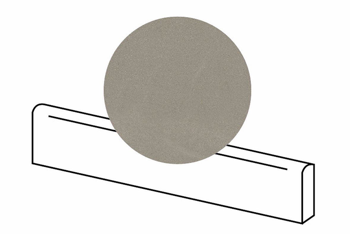 LPC Alvaro lasitettu jalkalista 7,5X60 06 taupe tasapintainen matta ruskea kivi