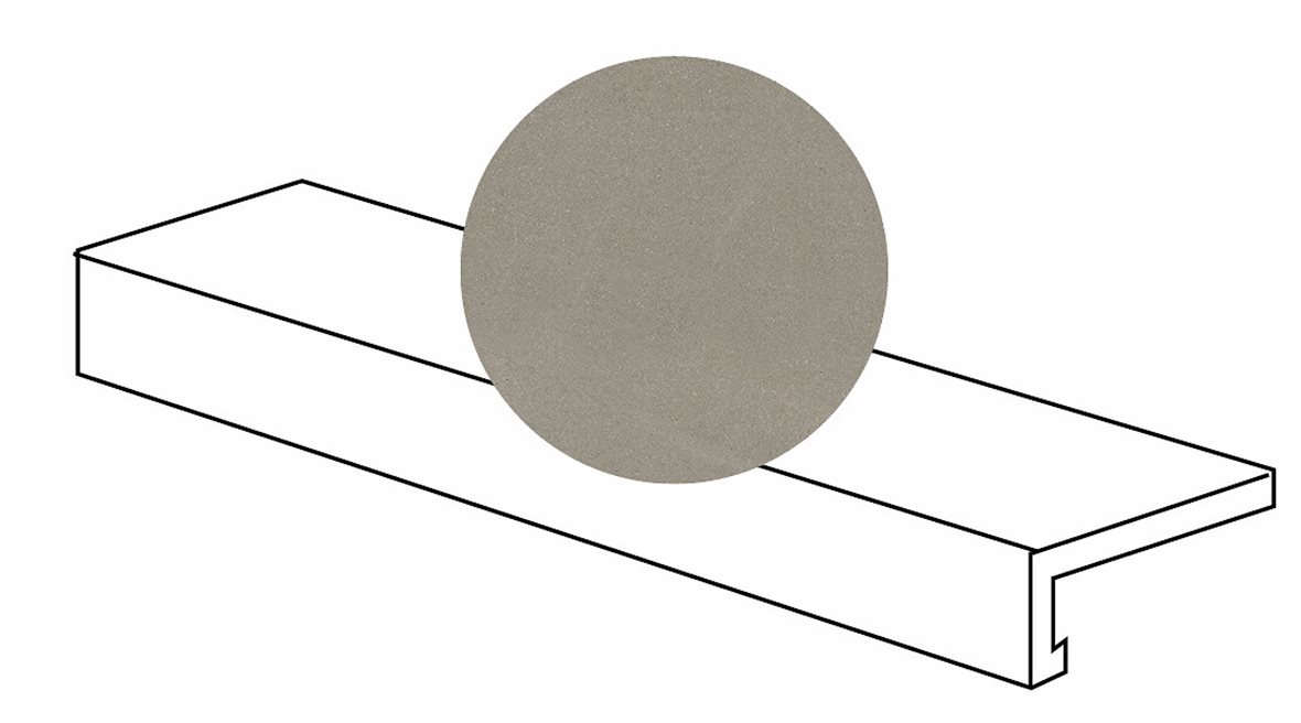 LPC Alvaro lasitettu porraslaatta L 30X120 06 taupe strukturoitu matta grip ruskea kivi