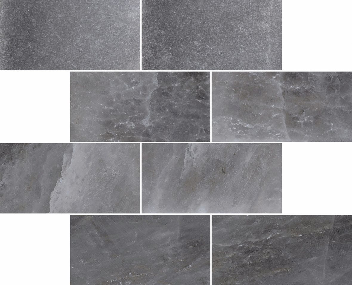 LPC Sky Muretto lasitettu porcelanato mosaiikki seinälaatta lattialaatta 02 musta tasapintainen matta keskitumma harmaa marmori