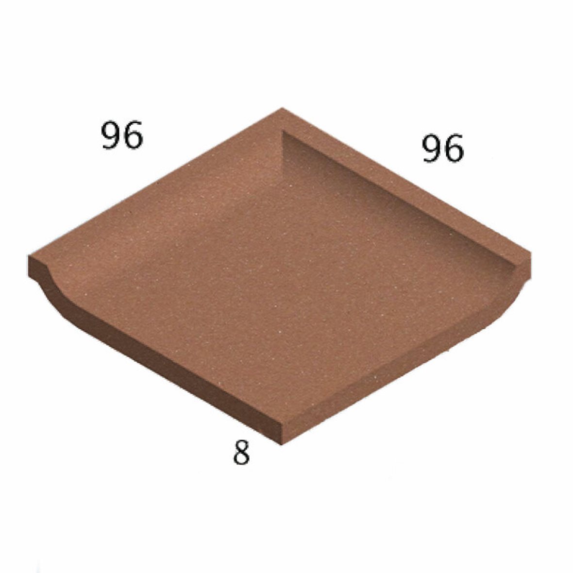 Pukkila Natura lasittamaton porcelanato seinälaatta lattialaatta ulkolaatta 9,6X9,6 keskiruskea 4404SBC/1C tasapintainen matta ruskea yksivärinen