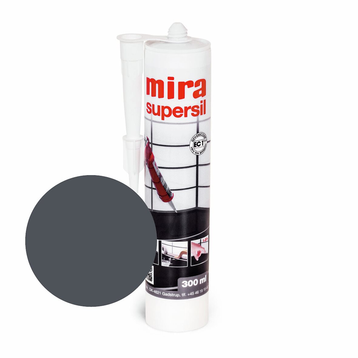 mira supersil saumausmassa 130 new tone black 300 ml