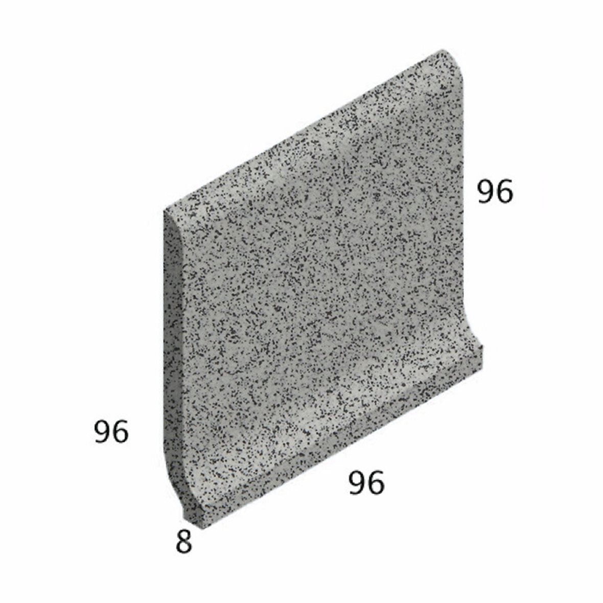 Pukkila Natura lasittamaton holkkalista 9,6x9,6 Speckled White 4426CB/1C tasapintainen matta valkoinen yksivärinen
