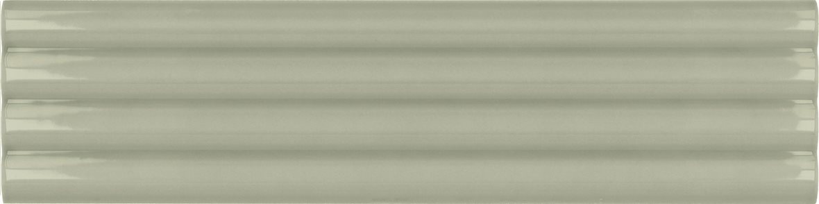 LPC Cuba Aalto lasitettu kaakeli seinälaatta 5X20 05 salvia kohokuvioinen kiiltävä keskitumma vihreä yksivärinen