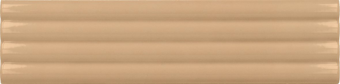 LPC Cuba Aalto lasitettu kaakeli seinälaatta 5X20 03 olki kohokuvioinen kiiltävä keskitumma kulta yksivärinen