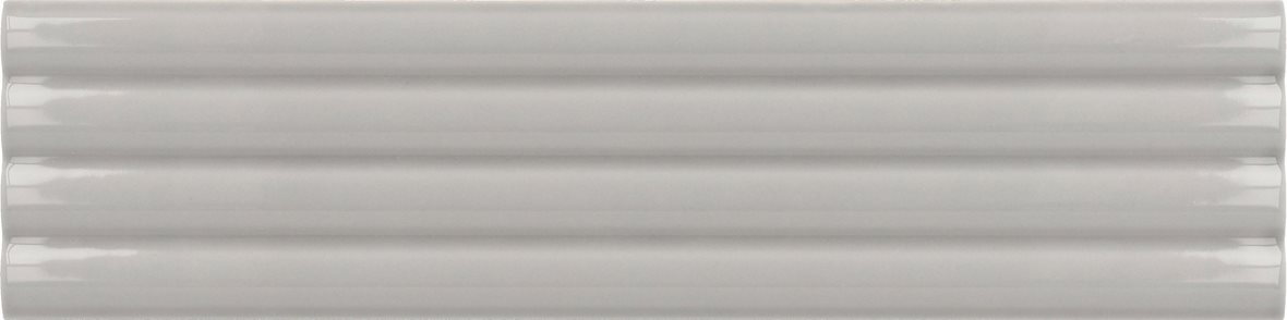 LPC Cuba Aalto lasitettu kaakeli seinälaatta 5X20 07 harmaa kohokuvioinen kiiltävä keskitumma harmaa yksivärinen