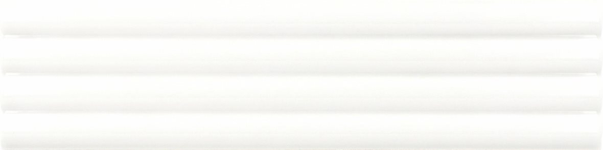 LPC Cuba Aalto lasitettu kaakeli seinälaatta 5X20 01 valkoinen kohokuvioinen kiiltävä vaalea valkoinen yksivärinen