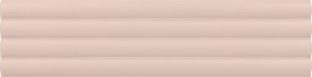 LPC Cuba Aalto lasitettu kaakeli seinälaatta 5X20 09 rosa kohokuvioinen matta