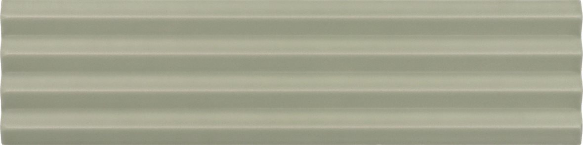 LPC Cuba Relief lasitettu kaakeli seinälaatta 5X20 05 salvia kohokuvioinen matta keskitumma vihreä yksivärinen