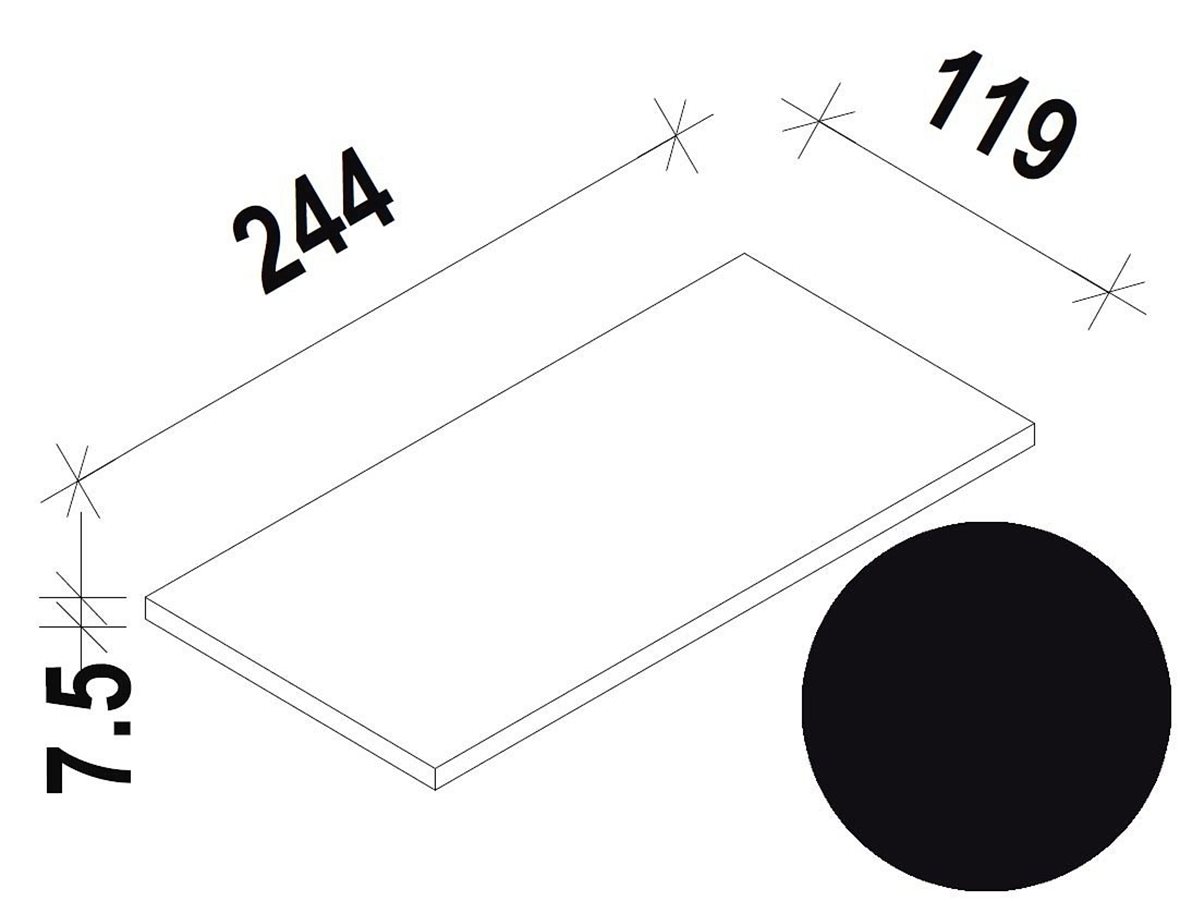 LPC Combi Color II märkäpuriste lasitettu klinkkeri seinälaatta ulkolaatta 11,9X24,4 Black 110044 / 30400 tasapintainen kiiltävä tumma musta