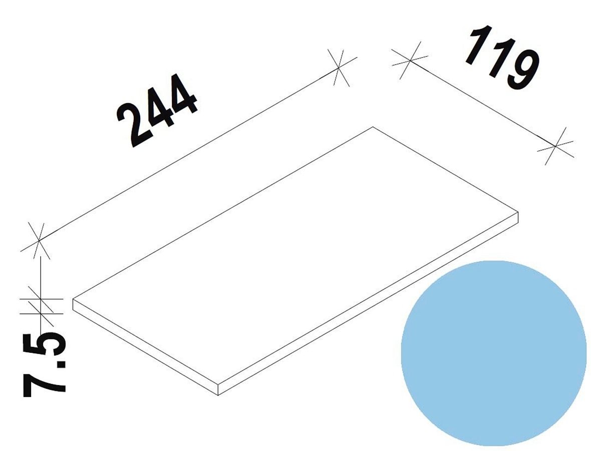 LPC Combi Color II märkäpuriste lasitettu klinkkeri seinälaatta ulkolaatta 11,9X24,4 Luminous Blue 110044 / 30500 tasapintainen kiiltävä vaalea sinine