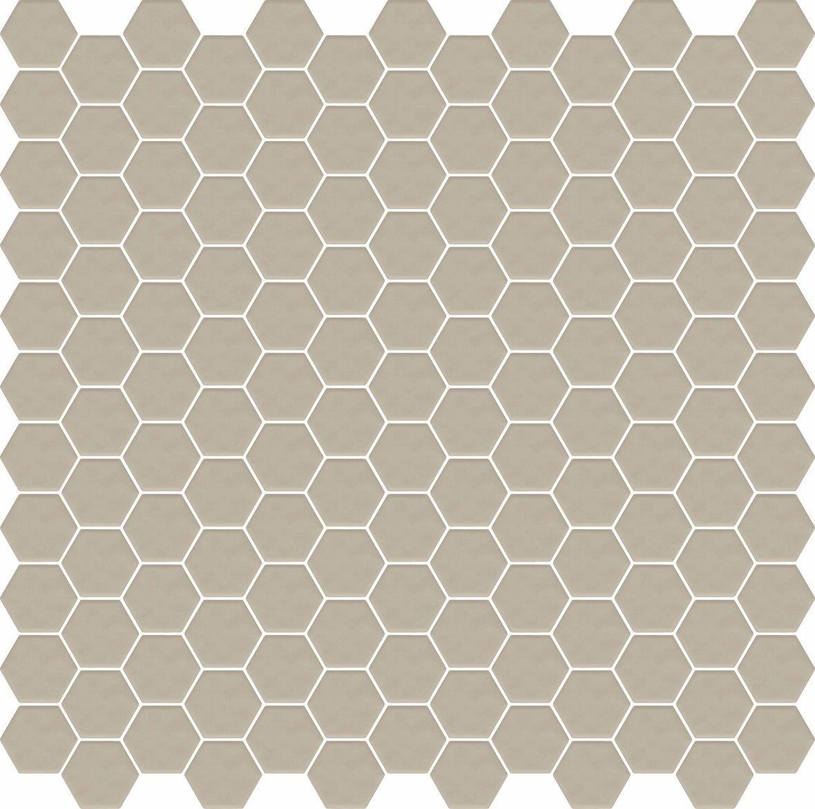 LPC Eden lasitettu porcelanato mosaiikki seinälaatta lattialaatta ulkolaatta 2,4X2,8 6M04 Mandorla tasapintainen matta 6-kulmainen vaalea beige yksivä