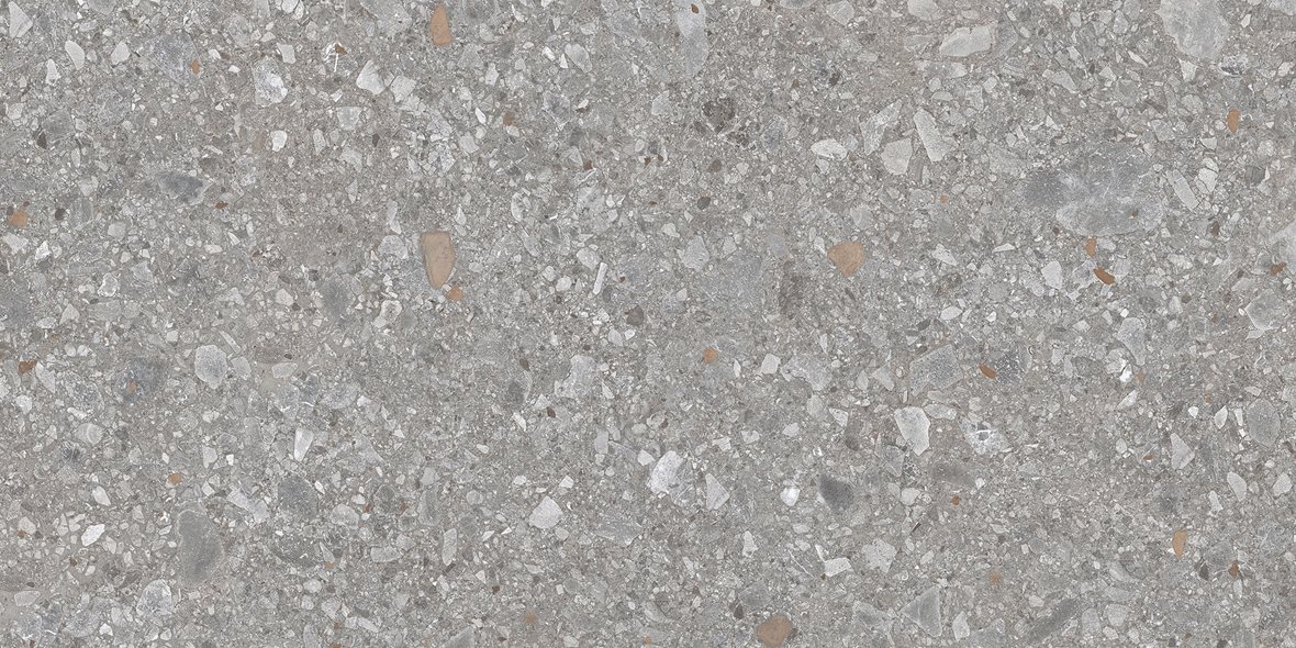 LPC Veneto lasitettu porcelanato seinälaatta lattialaatta ulkolaatta 30,5X60,5 R04 Ash karhennettu matta keskitumma harmaa terrazzo