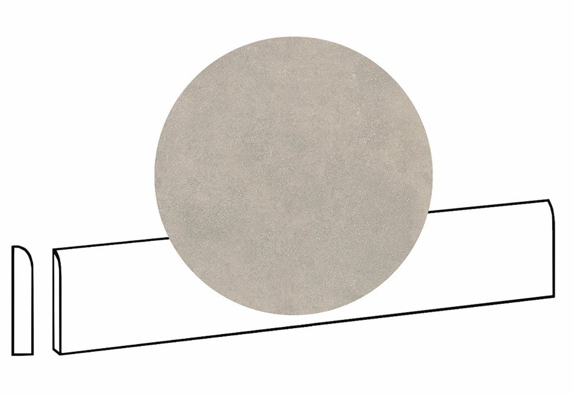 LPC Cemento Re60 lasittamaton jalkalista 7X60 03 Greige tasapintainen silotettu matta beige betoni