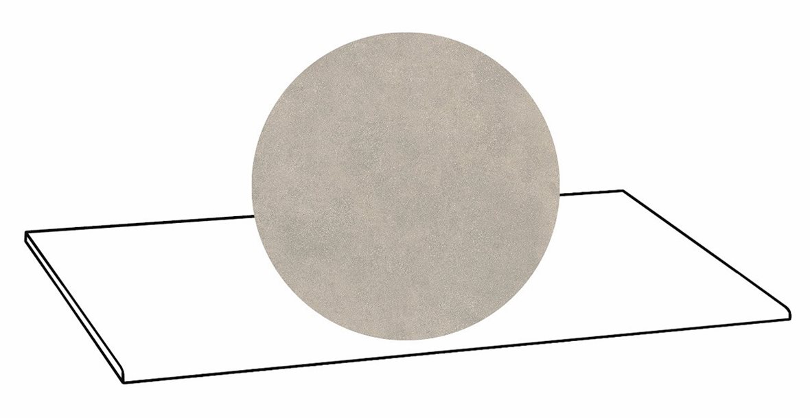 LPC Cemento Re60 lasittamaton porraslaatta 33X120 03 Greige tasapintainen matta beige betoni