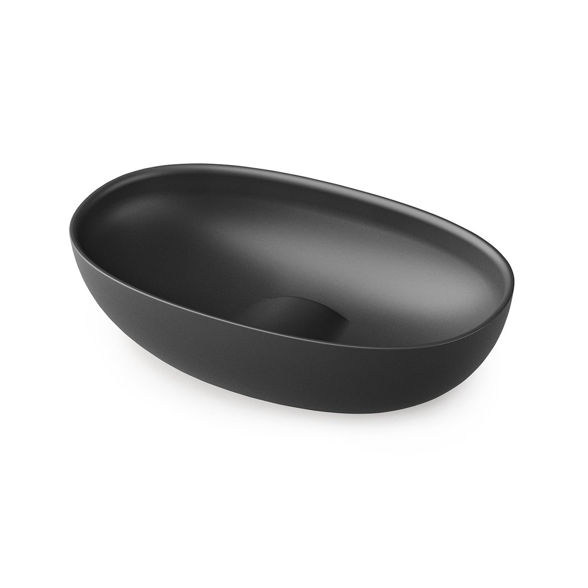 PAA Bella malja-allas 65X39X16 cm graphite kivikomposiitti matta harmaa