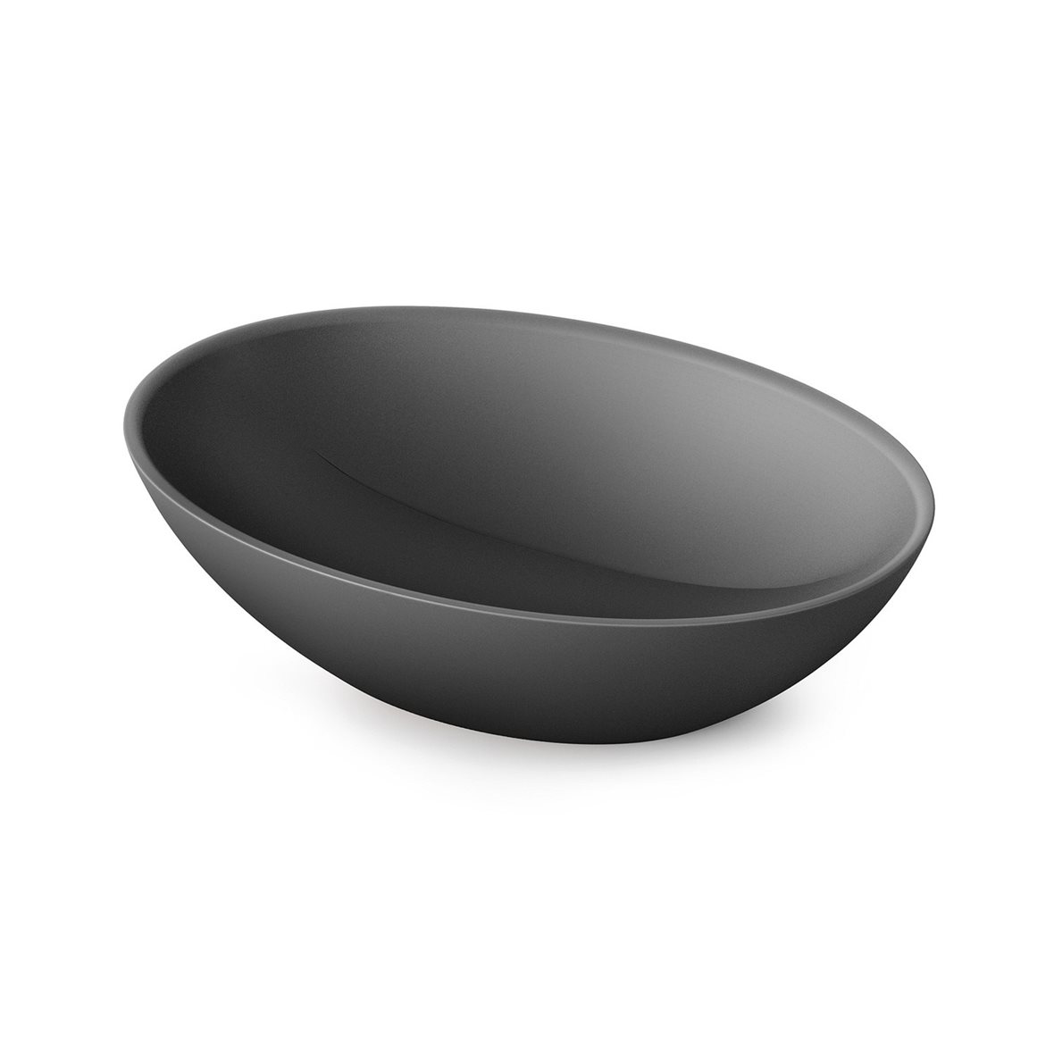 PAA Perla malja-allas 51X35,5X14,2 cm graphite kivikomposiitti matta harmaa