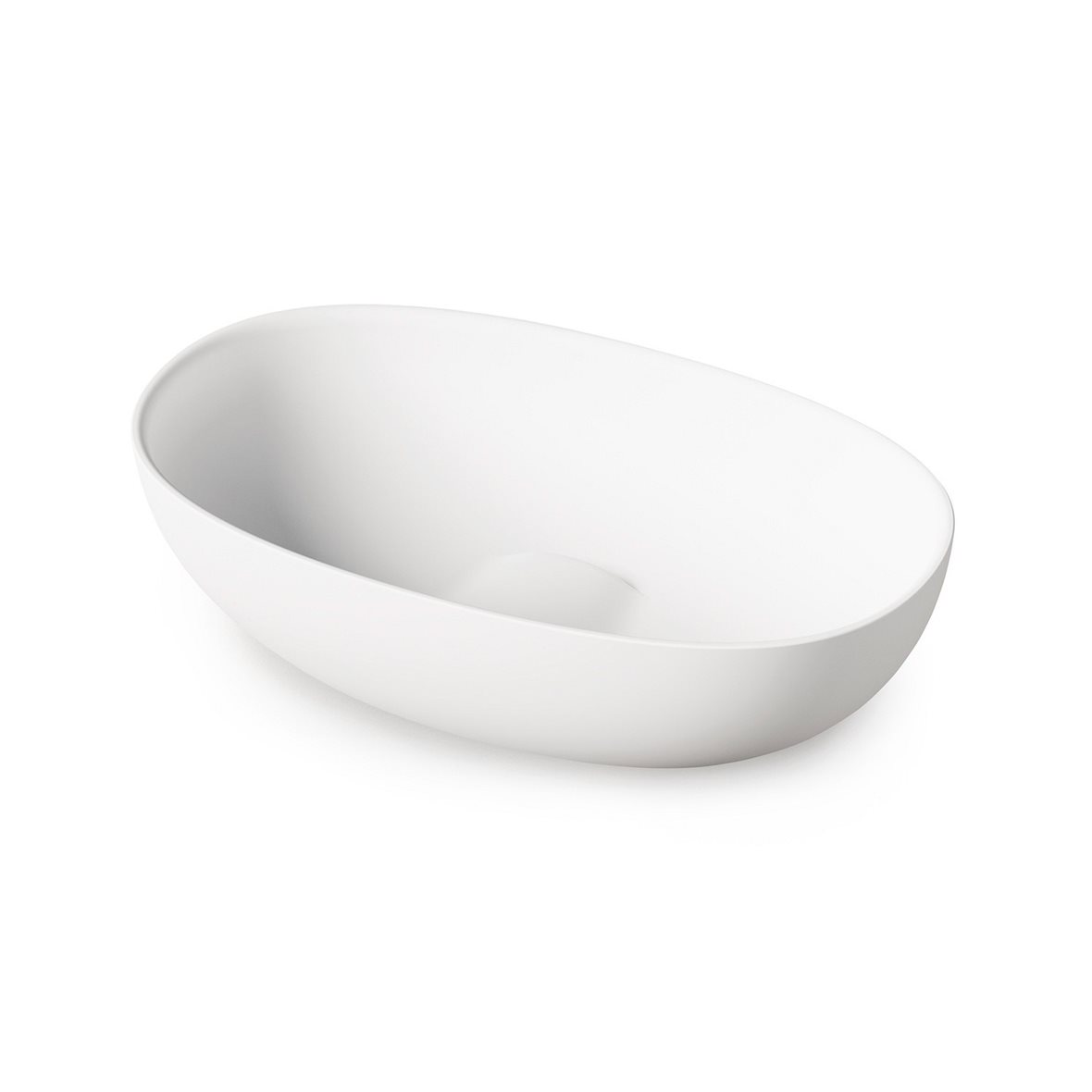 PAA Bella malja-allas 65X39X16 cm mattavalkoinen kivikomposiitti matta valkoinen