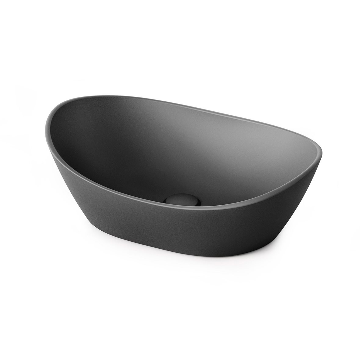 PAA Amore malja-allas 50X37X19,5 cm graphite kivikomposiitti matta harmaa