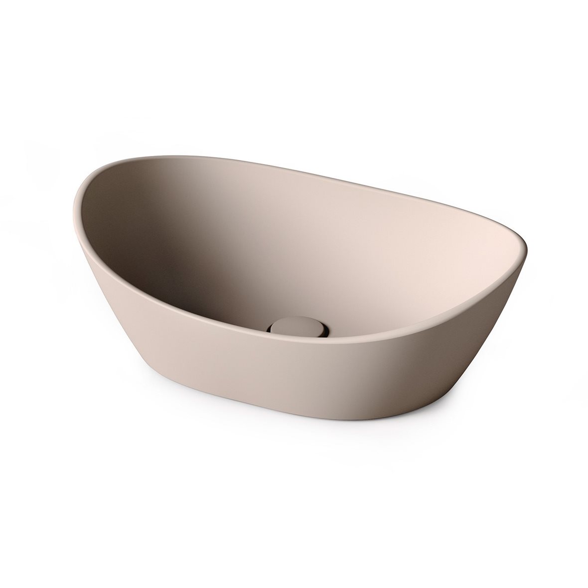 PAA Amore malja-allas 50X37X19,5 cm cafe latte kivikomposiitti matta beige