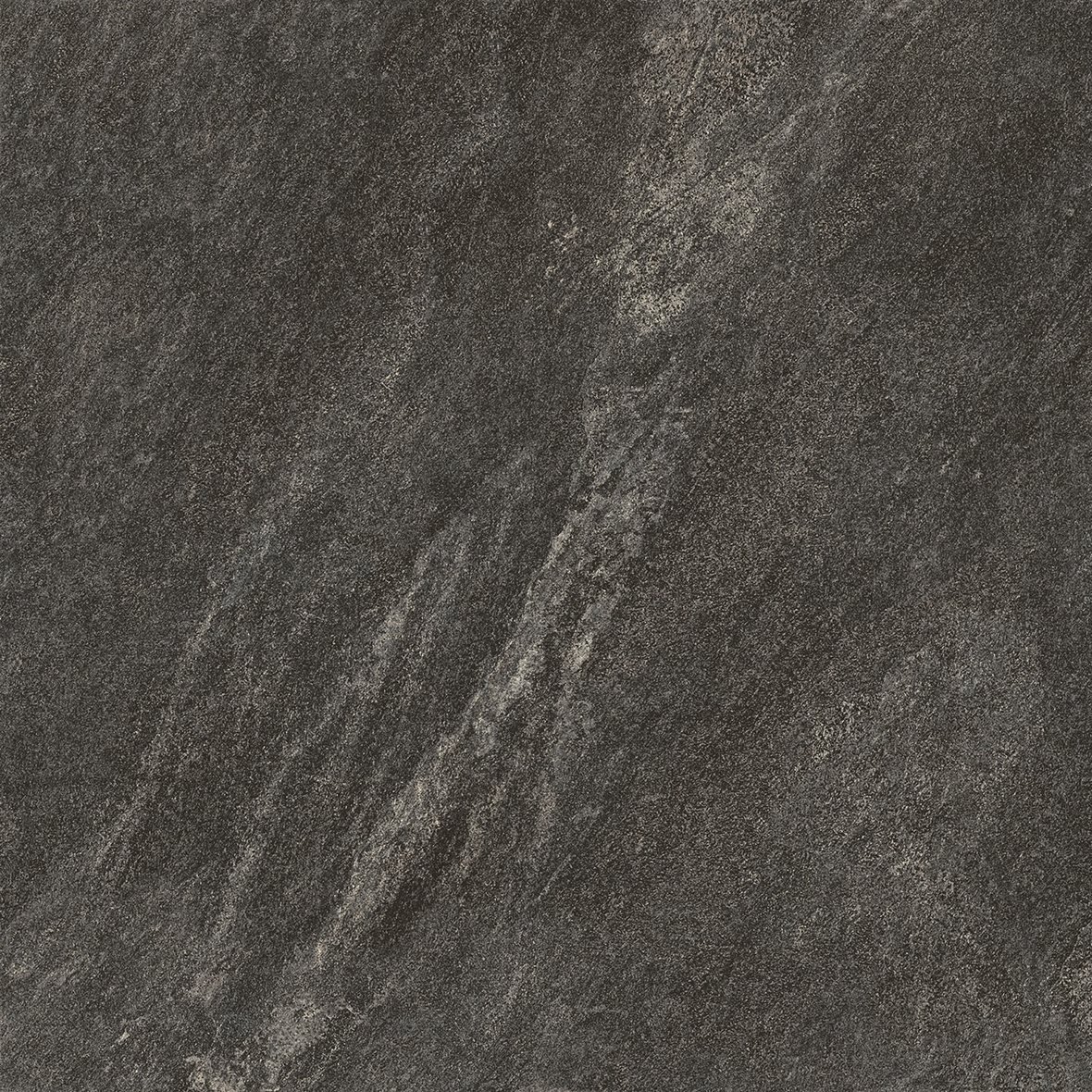 Pukkila Quartziti lasitettu porcelanato seinälaatta lattialaatta ulkolaatta 60X60 04 Black tasapintainen antislip matta R11 tumma musta kivi