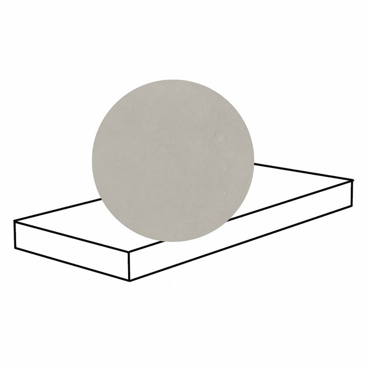 Pukkila Paris lasitettu porraslaatta DX 33X120X2 04 Grey tasapintainen matta keskitumma harmaa betoni