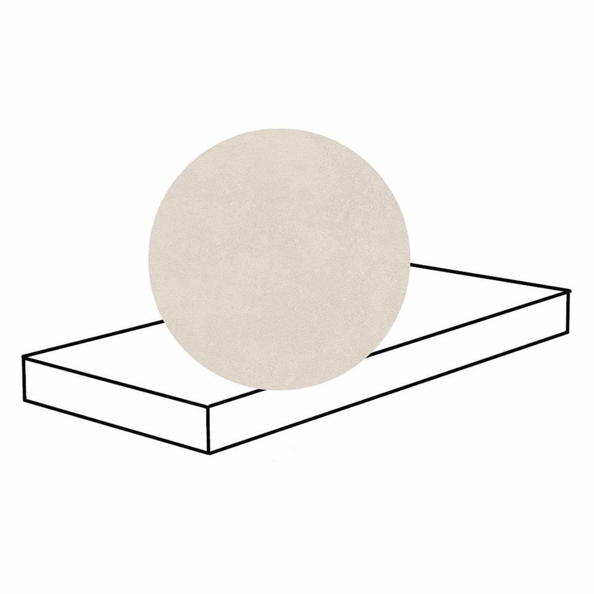 Pukkila Paris lasitettu porraslaatta DX 33X120X2 01 White tasapintainen matta vaalea valkoinen betoni