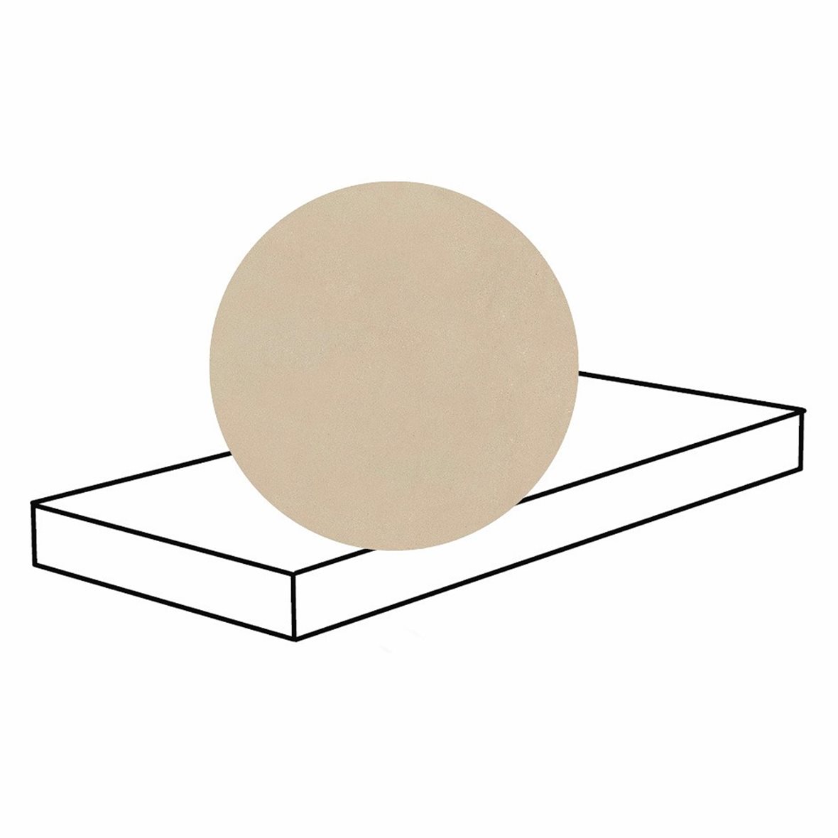 Pukkila Paris lasitettu porraslaatta DX 33X120X2 02 Beige tasapintainen matta keskitumma beige betoni