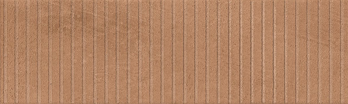 Pukkila Rustico Line lasitettu kuviolaatta 7,5X25 G03 Terra rihlattu matta tumma ruskea rustiikki