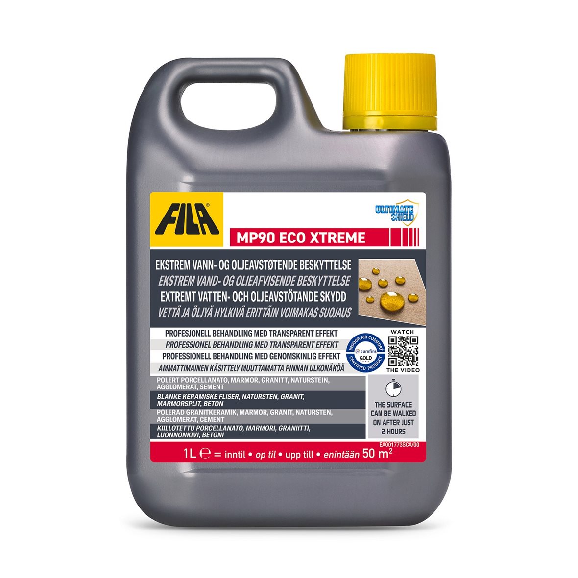 Fila MP90 Eco Xtreme suoja-aine 1 l porcellanato, luonnonkivi