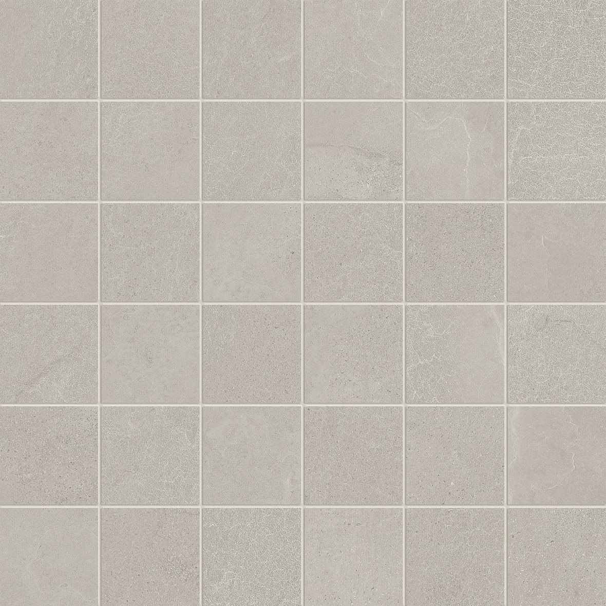 LPC Revolution REV Stone lasitettu porcelanato mosaiikki seinälaatta lattialaatta 4,8X4,8 01 tuhka strukturoitu matta keskitumma harmaa kivi