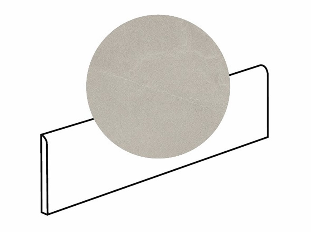 LPC Revolution REV Stone lasitettu jalkalista 6X60 01 tuhka strukturoitu matta keskitumma harmaa kivi