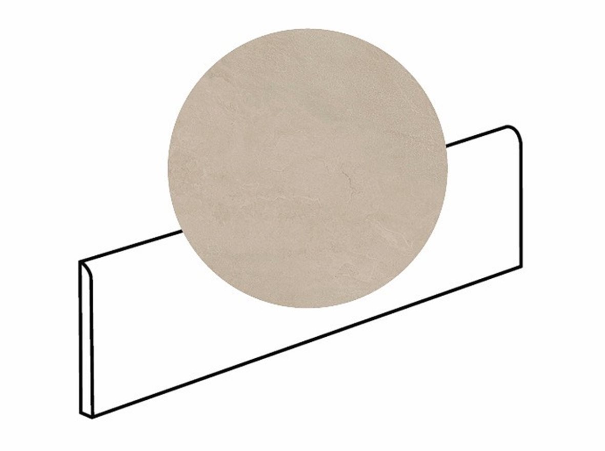 LPC Revolution REV Stone lasitettu jalkalista 6X60 12 hiekka strukturoitu matta keskitumma beige kivi