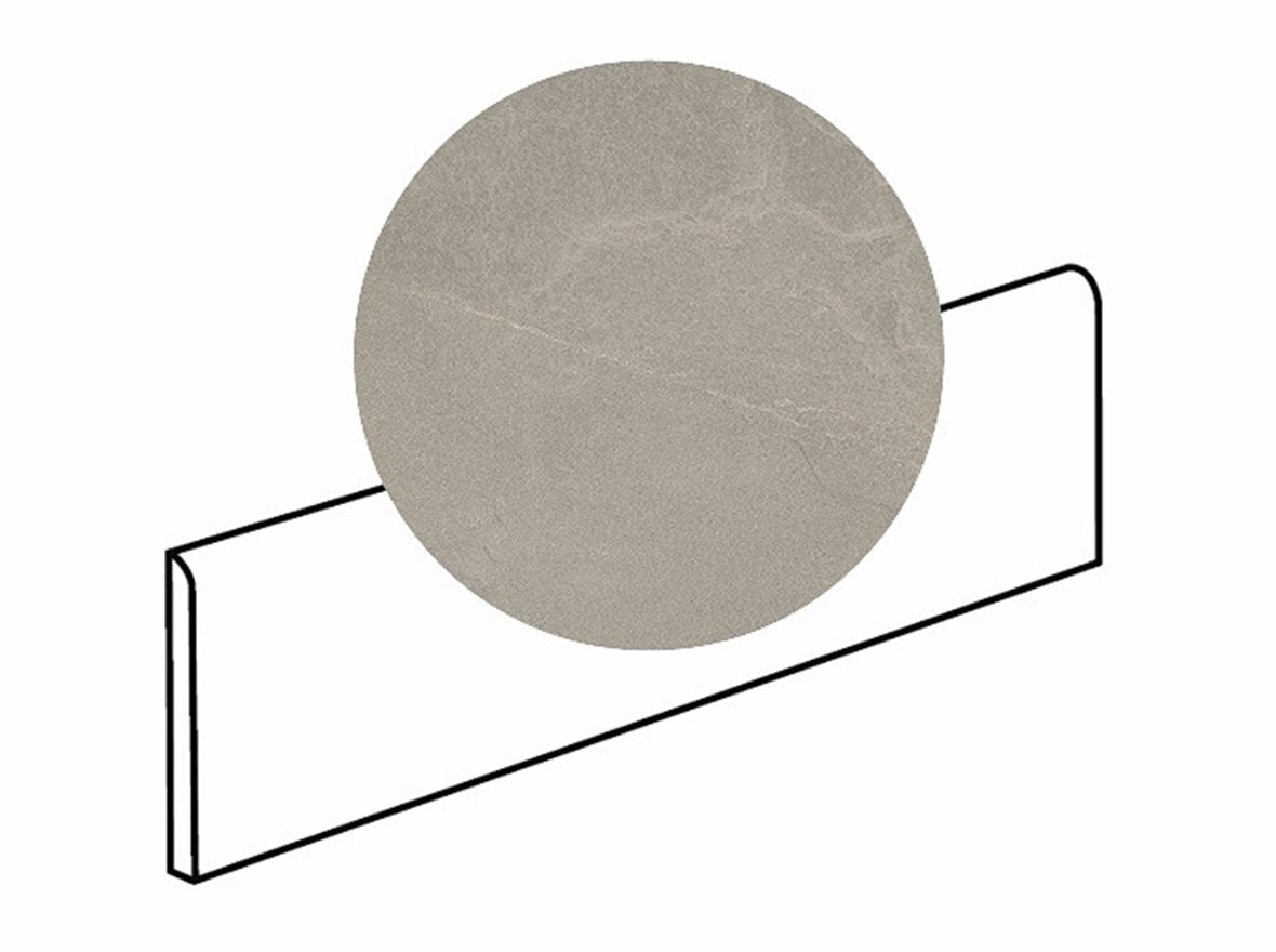 LPC Revolution REV Stone lasitettu jalkalista 6X60 04 betoni strukturoitu matta keskitumma harmaa kivi