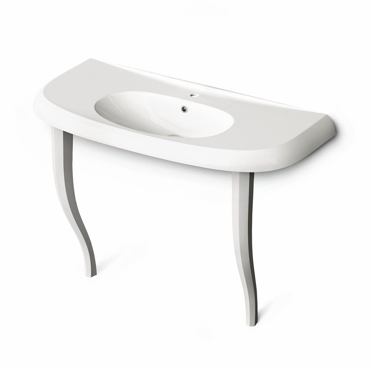 PAA Victoria pesuallas 120X53X19 cm kiiltävä valkoinen valumarmori kiiltävä valkoinen