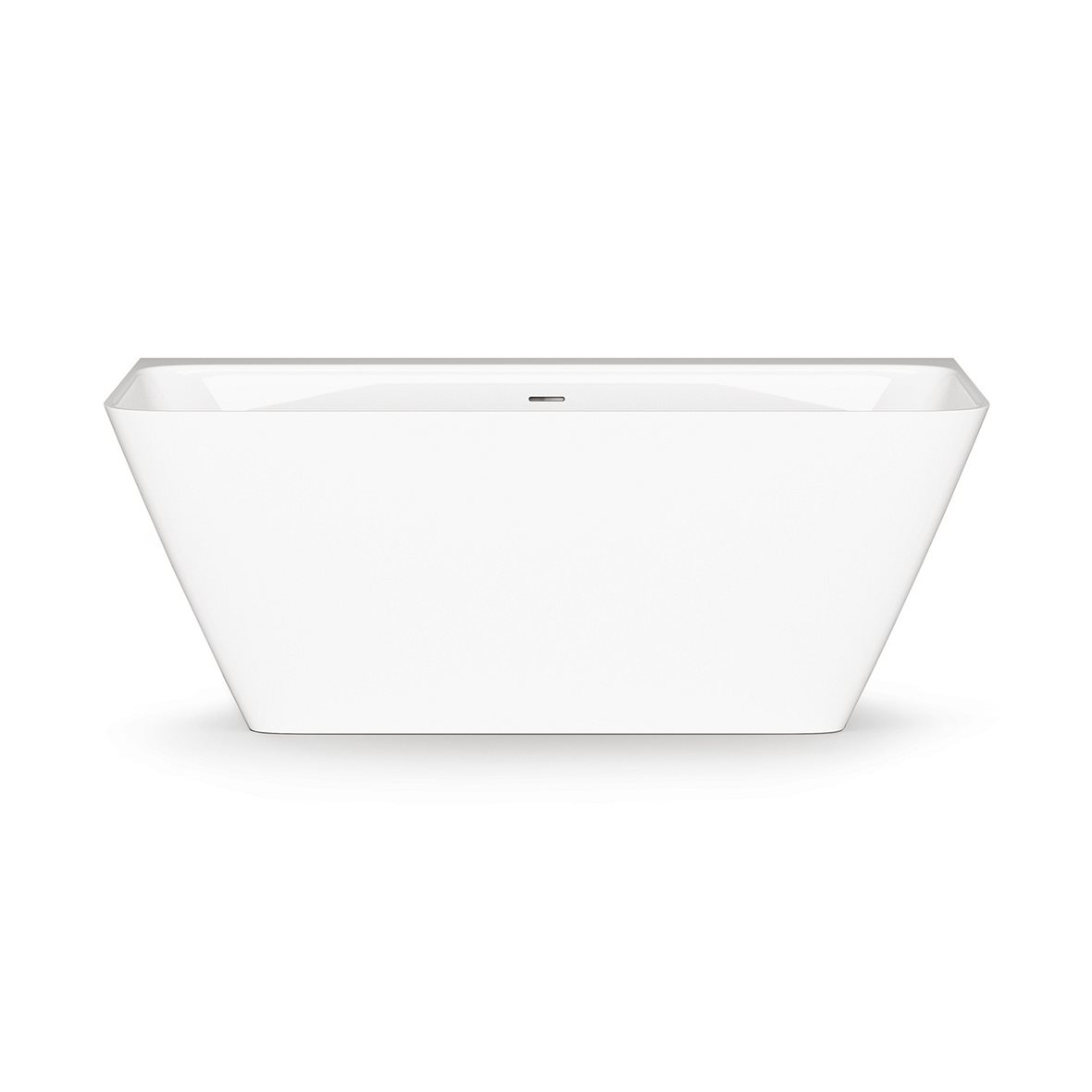 PAA Quadro Wall kylpyamme 160,5x76x60 cm valinnainen väri valumarmori suoralle seinälle