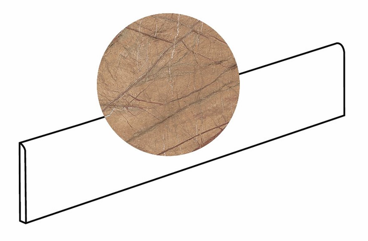 LPC Odyssey lasitettu jalkalista 6X90 11S Terra tasapintainen satiini keskitumma oranssi kivi