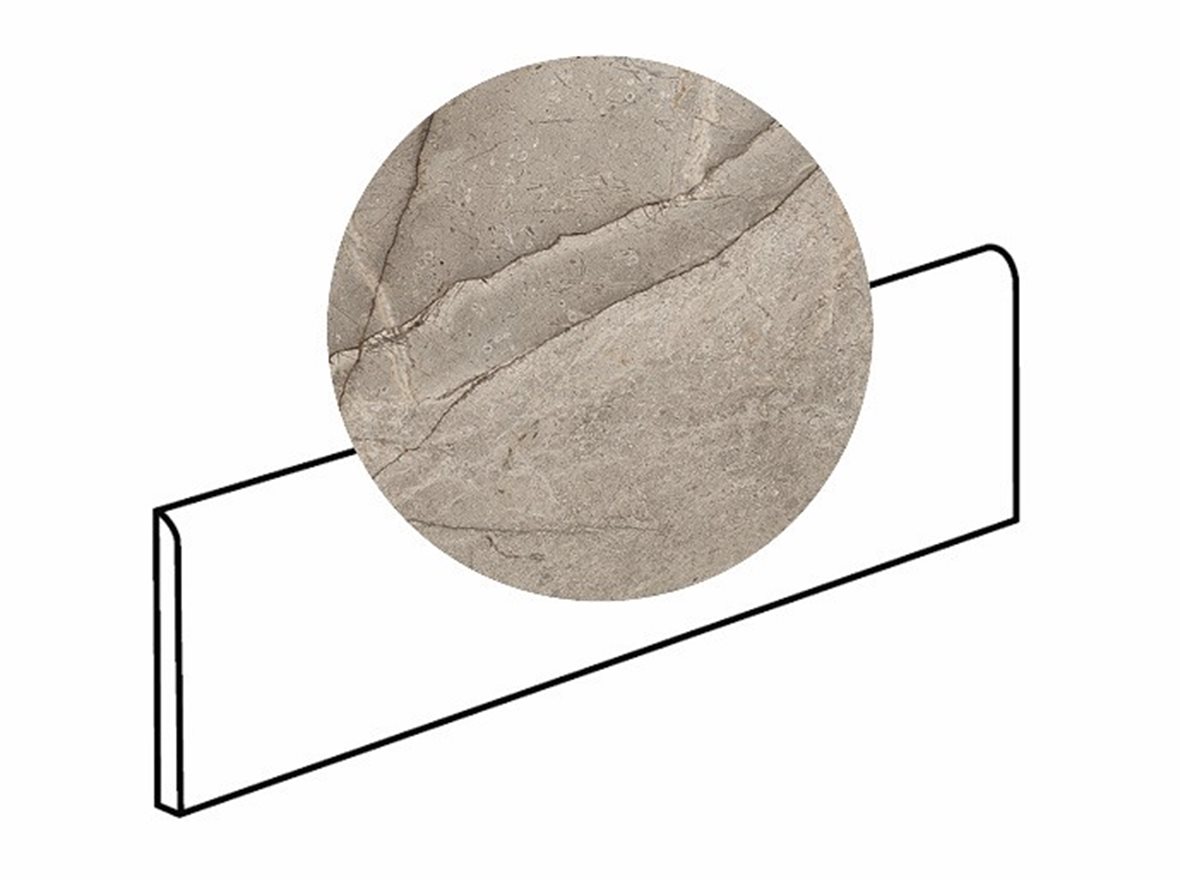 LPC Odyssey lasitettu jalkalista 6X60 10S River tasapintainen satiini keskitumma beige kivi