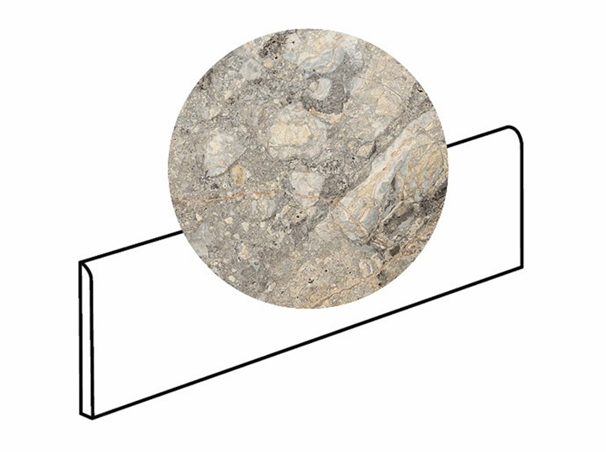 LPC Odyssey lasitettu jalkalista 6X60 12S Rock tasapintainen satiini keskitumma harmaa kivi