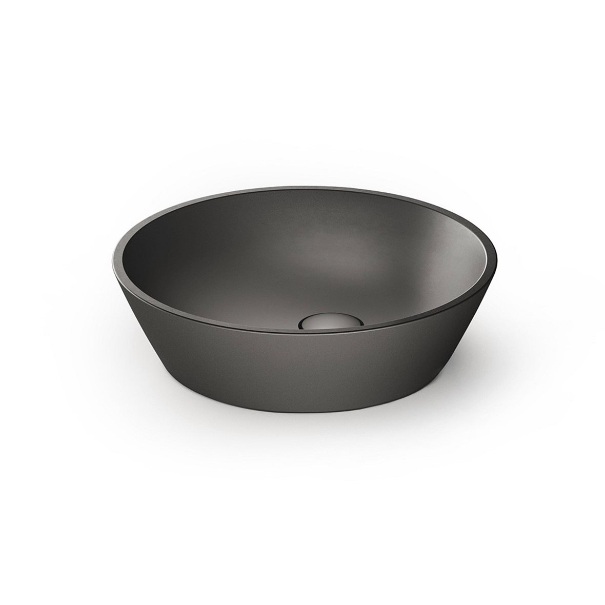 PAA Deco malja-allas 45X45X12,2 cm graphite kivikomposiitti matta harmaa