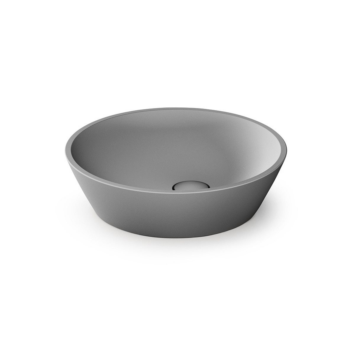 PAA Deco malja-allas 45X45X12,2 cm mattaharmaa kivikomposiitti matta harmaa