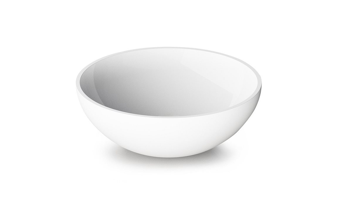 PAA Round malja-allas 41X41X14 cm valinnainen väri valumarmori kiiltävä valinnainen väri