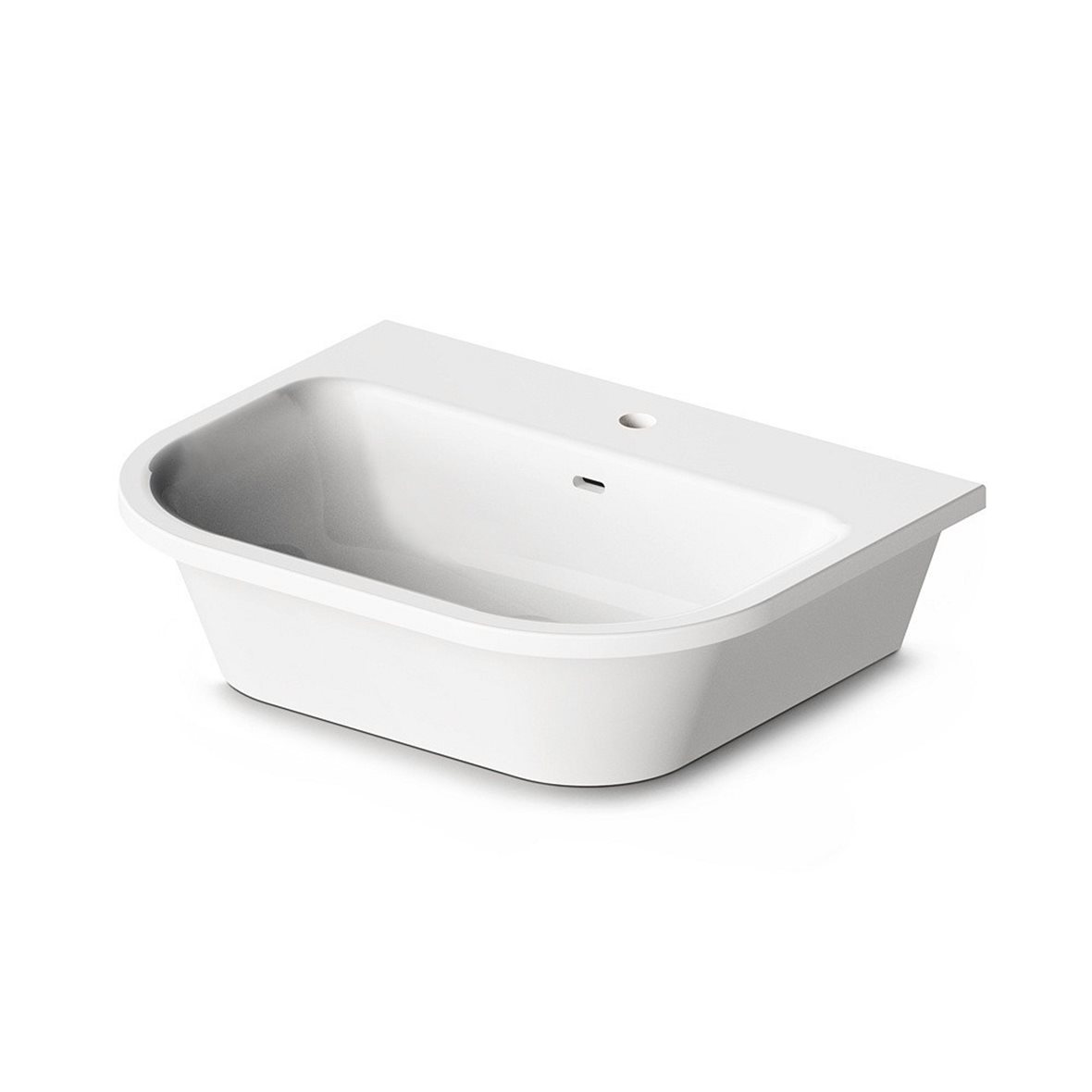 PAA Vario seinään tai tason päälle asennettava pesuallas 59,5X47X15 cm valinnainen väri valumarmori kiiltävä valinnainen väri